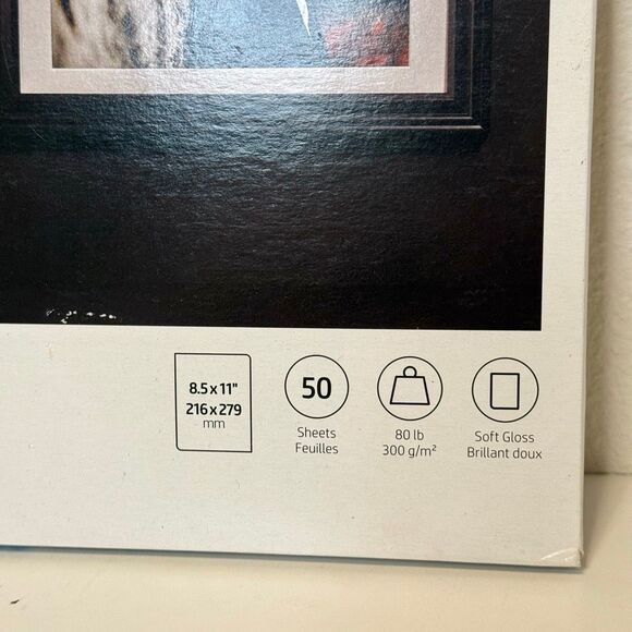 HP Premium Plus Photo Paper 8.5x11 Soft Gloss 50 sheets 80 lb CR667A - Picture 2 of 4